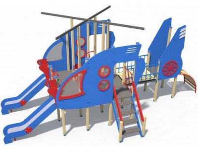 Металлическая детская площадка для дачи Пилот ДИО 13020